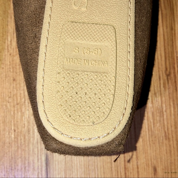 NEW Sonoma House Slippers Shoes Brown Womens NWOT - Picture 6 of 13